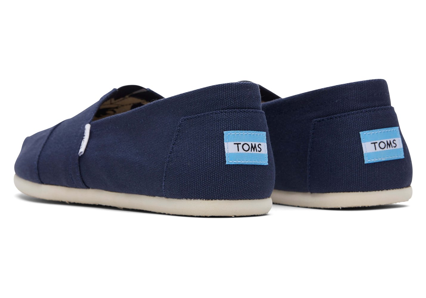 Toms Espadryle Męskie Granatowe - Alpargata Płócienne - 64XYTRAOJ